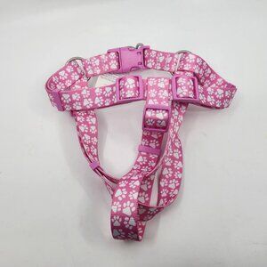 Top Paw Paw Print Step-In Dog Harness Pink Size Large Girth 24 in - 36 in